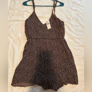 American Eagle Cheetah Print Romper Medium Brand New with tags